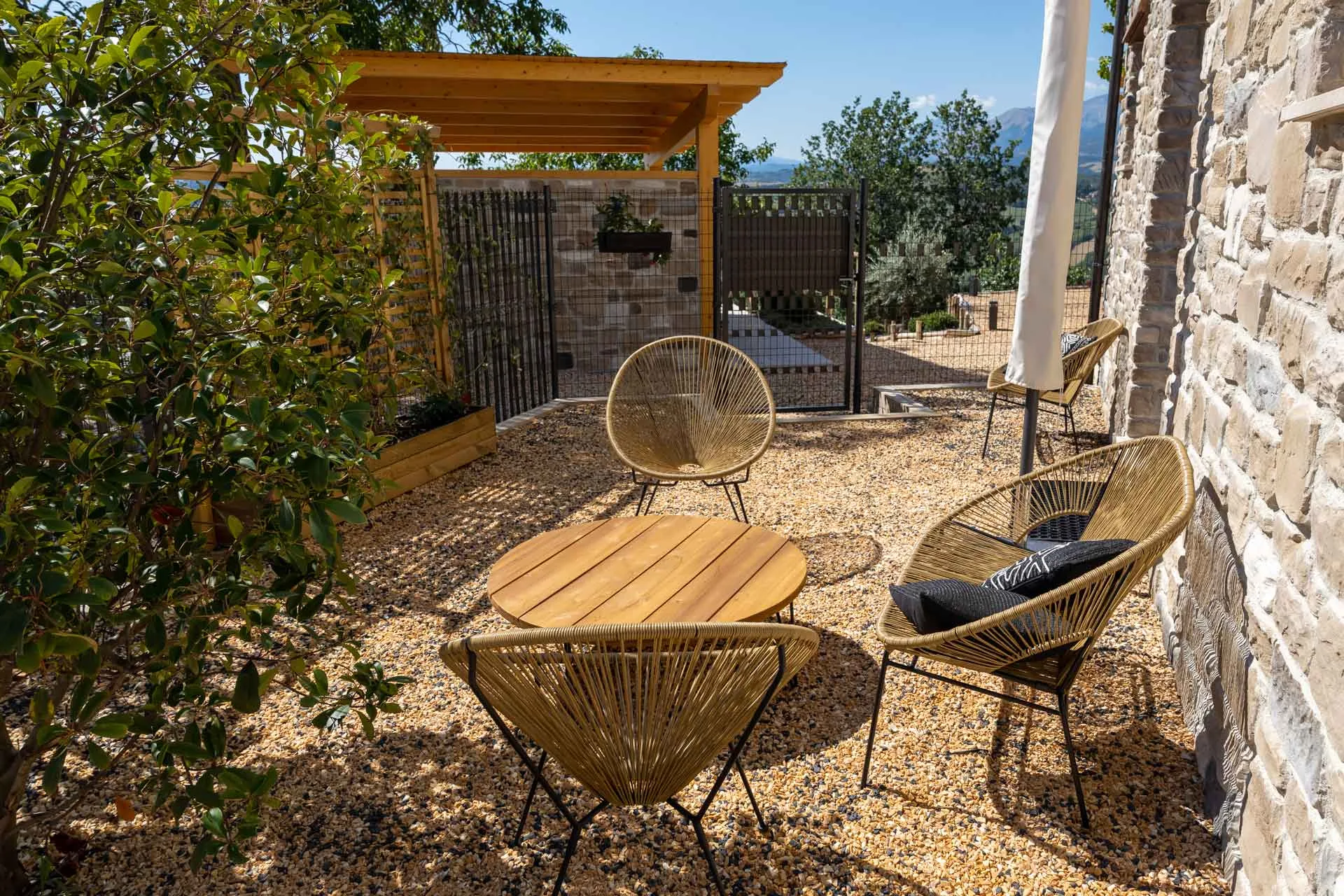 Private garden of Apartment Amsterdam at Colpo di Fortuna