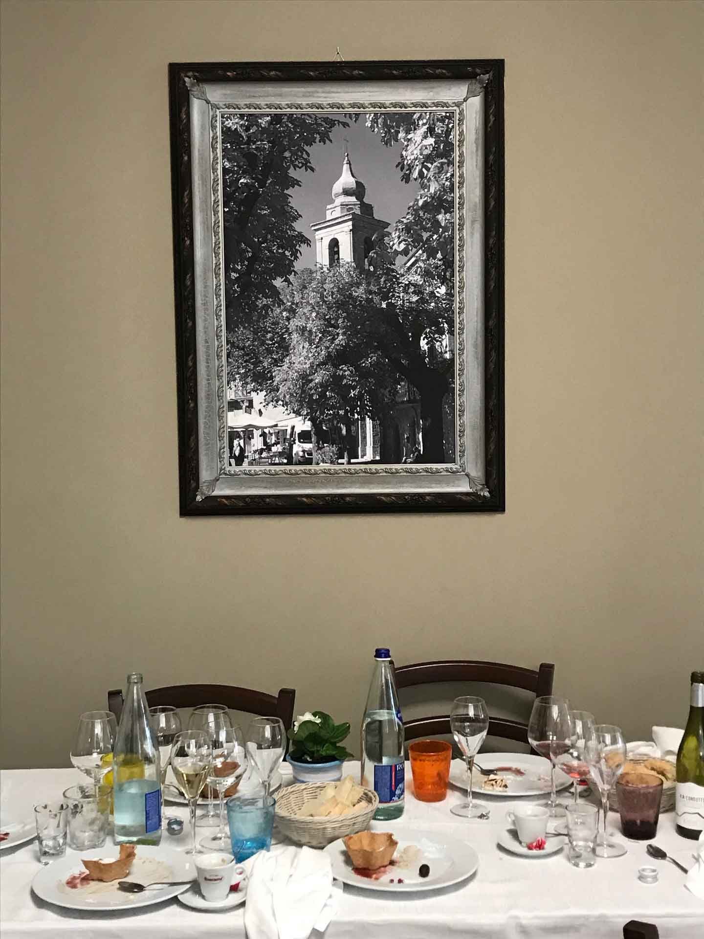 A local restaurant in Gualdo