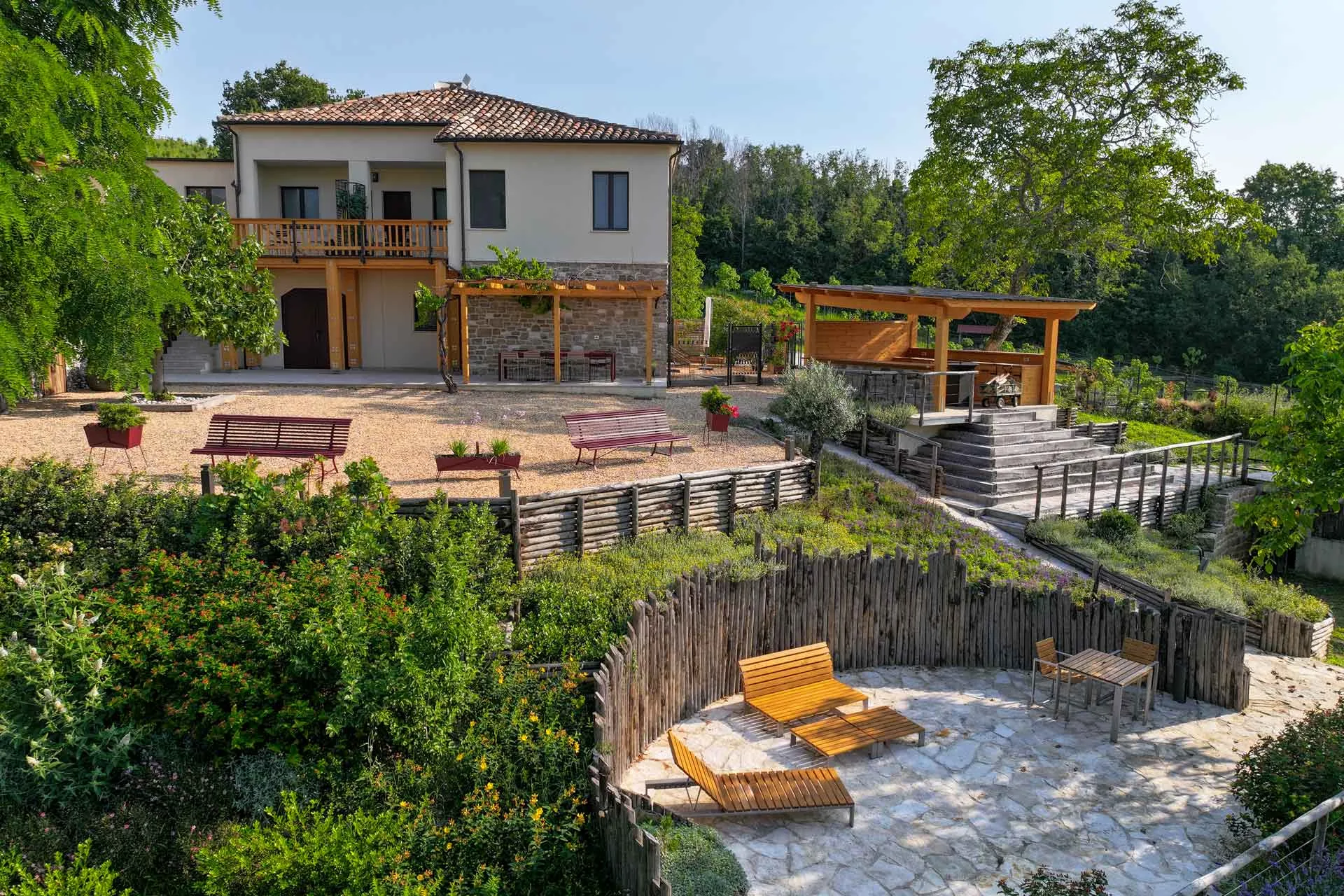 Colpo di Fortuna building with two terraces